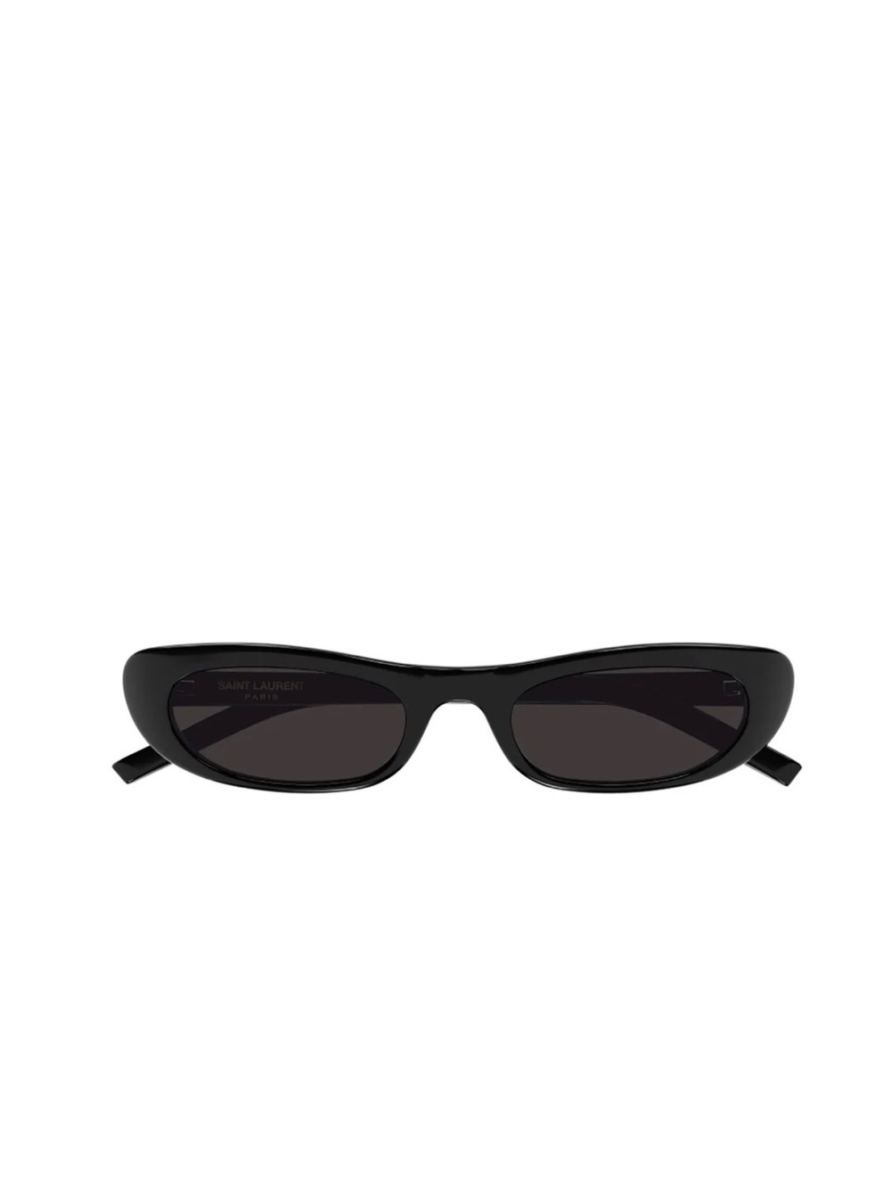 Saint Laurent SL 214 Kate Black Oval Rectangle Sunglasses NWT Authentic